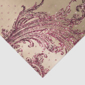 ゴージャス ゴールド グラム バーガンディ ハーツ ブライダル シャワー 薄葉紙 (詳細)