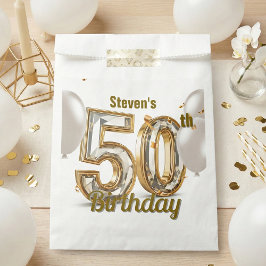 ゴージャス ゴールド ダイヤモンド 50歳の誕生日パーティー フェイバーバッグ