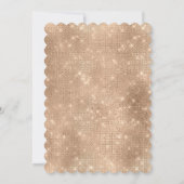 ゴージャス シャンパン キラキラ スパークル 招待状 (裏面)