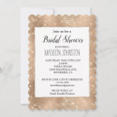 ゴージャス シャンパン キラキラ スパークル 招待状 (正面)