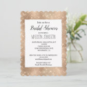 ゴージャス シャンパン キラキラ スパークル 招待状 (スタンド正面)