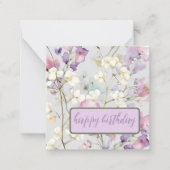 ゴージャス・ジプソフィラ ノートカード (正面)