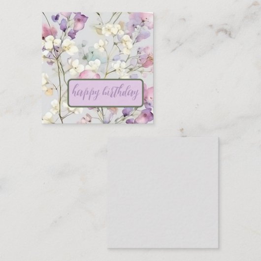 ゴージャス・ジプソフィラ ノートカード (正面/裏面)