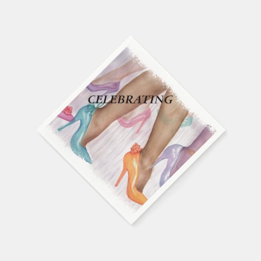 ゴージャス ハイ ヒール ペーパー ナプキン スタンダードカクテルナプキン (角)