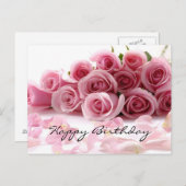 ゴージャス ハッピーバースデー ポストカード (正面/裏面)