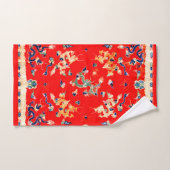 ゴージャス・レッド・ドラゴン バスタオルセット (ハンドタオル)