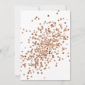 ゴージャス ローズゴールドの独身最後の週末招待状 招待状 (裏面)