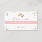 ゴージャス – 金ゴールドピンクコレクションAすべての詳細 エンクロージャーカード (正面)