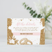 ゴージャス – 金ゴールドピンクAすべての詳細2 エンクロージャーカード (スタンド正面)