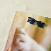 ゴージャフランスのスなブルドッグが横たわる ビーチタオル (インサイチュ)