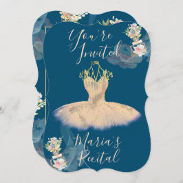 ゴージーバラ金ゴールドバレリーナドレスフローラ香料 招待状