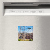 ゴージ王室のブリッジサイドビュースクエアマグネット マグネット (インサイチュ (食洗機))