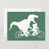 ゴースクアチンサイクリングとT-レックス ポストカード (正面/裏面)