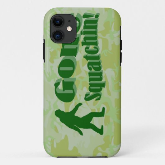 ゴースクアチン文字オングリーンカモフラージュ Case-Mate iPhoneケース (裏面)