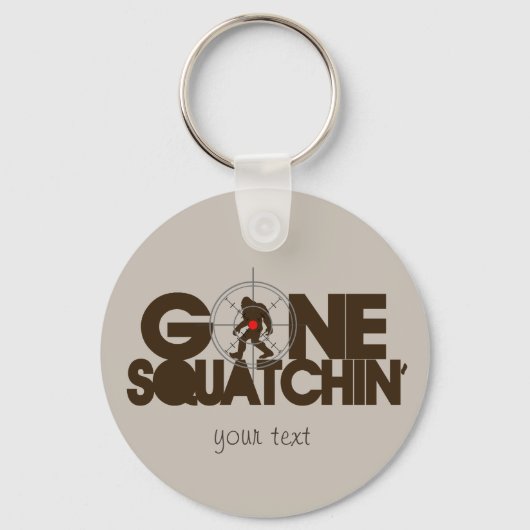 ゴースクアチン – ブラウンとタン キーホルダー (正面)