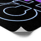 ゴースクアチン – 紫と青 ポスター (角)