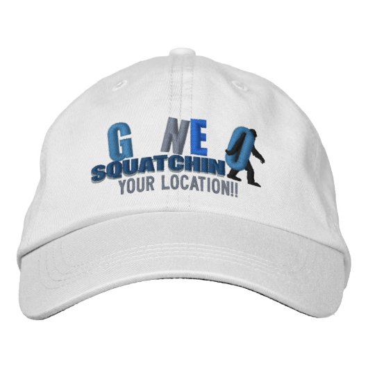 ゴースクアチンItのパーソナライズ場所キャップ 刺繍入りキャップ (正面)