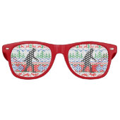 ゴースクアッチン醜いクリスマスセーター編みスタイル レトロサングラス (正面)