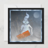 ゴーストからの招待 ハロウィンパーティーの招待状 招待状 (正面)