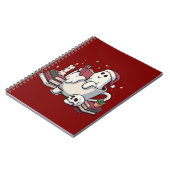 ゴーストが本を読む クリスマス 先生 本の虫 ノートブック (左側)