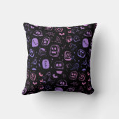 ゴーストこうもり&エリー顔ハロウィンデコール クッション (裏面)
