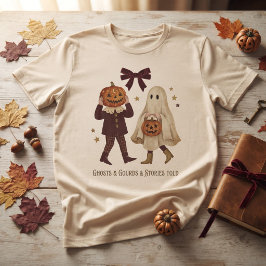 ゴーストとカボチャと昔話 ヴィンテージハロウィン Tシャツ
