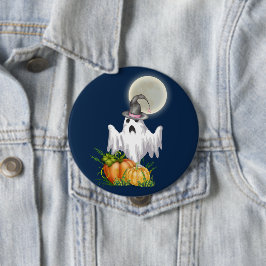 ゴーストとカボチャのハロウィンボタン 缶バッジ
