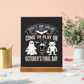 ゴーストとゴブリン ハロウィン 10月 最終日_1 アクリルサイン (ウェディング)
