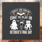 ゴーストとゴブリン ハロウィン 10月 最終日_1 ウィンドウサイン (シート2)