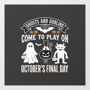 ゴーストとゴブリン ハロウィン 10月 最終日_1 ウィンドウサイン