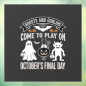ゴーストとゴブリン ハロウィン 10月 最終日_1 ウィンドウサイン (シート3)