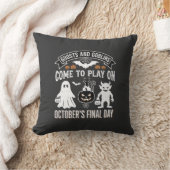 ゴーストとゴブリン ハロウィン 10月 最終日_1 クッション (ブランケット)