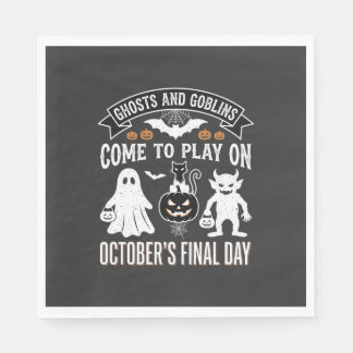 ゴーストとゴブリン ハロウィン 10月 最終日_1 スタンダードランチョンナプキン