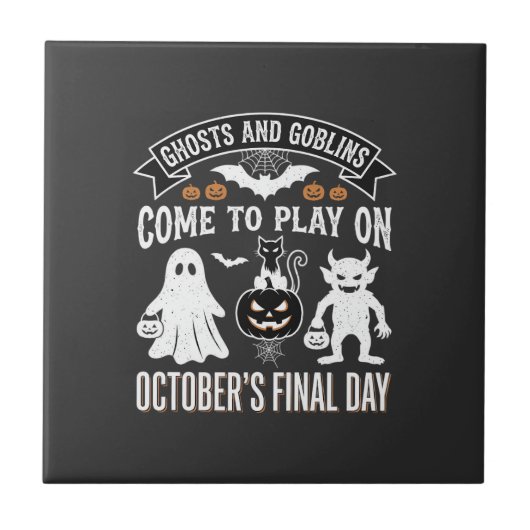 ゴーストとゴブリン ハロウィン 10月 最終日_1 タイル (正面)