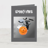 ゴーストとパンプキンの月夜のいたずら 招待状 (正面)