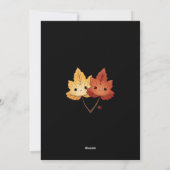 ゴーストと秋の要素がデザインされたハロウィンカード シーズンカード (裏面)