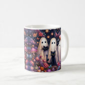 ゴーストと黒猫のハロウィン コーヒーマグカップ (正面右)