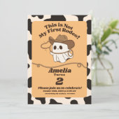 ゴーストの「初めてのロデオじゃない」誕生日招待状 招待状 (スタンド正面)