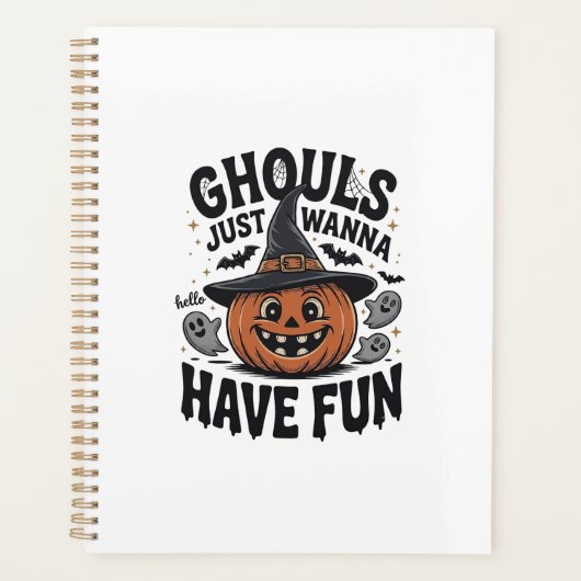 ゴーストは楽しいハロウィンポンプキンゴースト プランナー手帳 (正面)