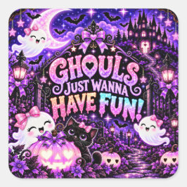 ゴーストも楽しみたいハロウィンパーティー スクエアシール