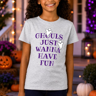 ゴーストも楽しみたいハロウィン女子 Tシャツ