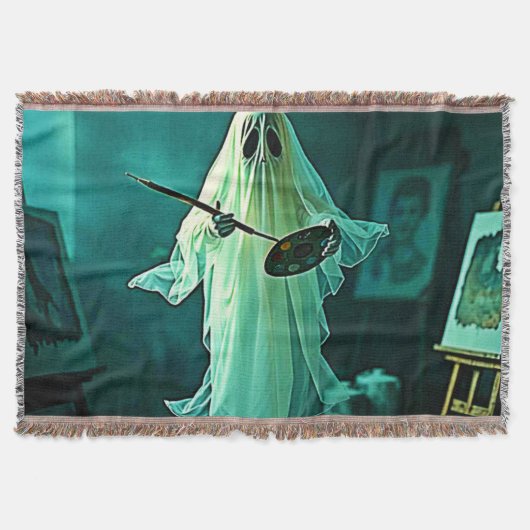 ゴーストアーティストスタジオデザイン スローブランケット (正面)