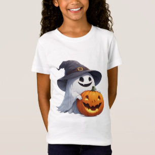 ゴーストウィッチハットパンプキンハロウィンパーティーアクセント 🎃 Tシャツ