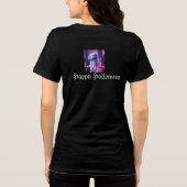ゴーストウェーブと都会の灯り トライブレンドTシャツ (裏面)
