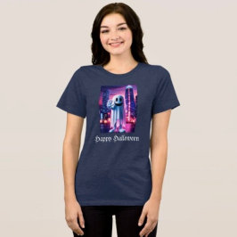 ゴーストウェーブと都会の灯り トライブレンドTシャツ