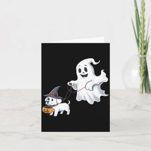 ゴーストウォークズ・ザ・ドッグ・ハロウィン カード (正面)