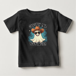 ゴーストカウボーイ・トゥーティノイズ・カートゥーン ベビーTシャツ