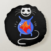 ゴーストキティキャットラウンドクッション ラウンドクッション (裏面)