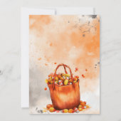 ゴーストグルスハロウィーン招待状フラットカード (裏面)