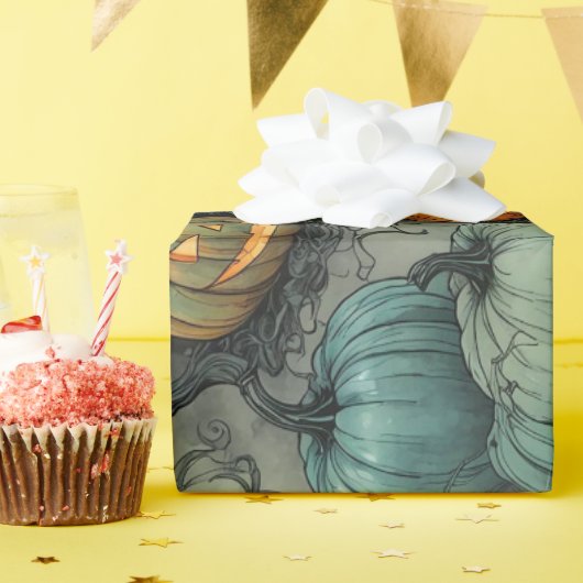 ゴーストグルドガーデンパターン ラッピングペーパー (誕生日パーティー)